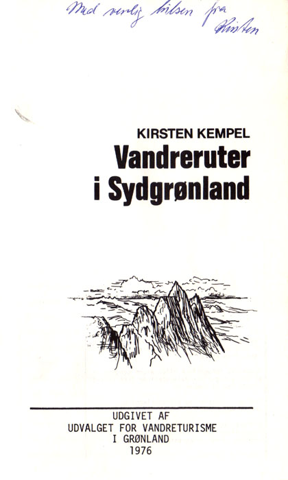 Vandreruter i Sydgrønland 1976