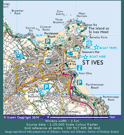 The town of St Ives, Cornwall