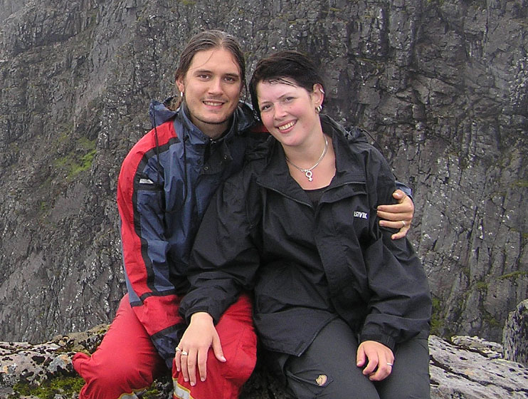 Arn and Signe on Ben Nevis