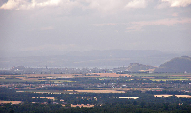 View of Edinburgh from Moorfoot Hills